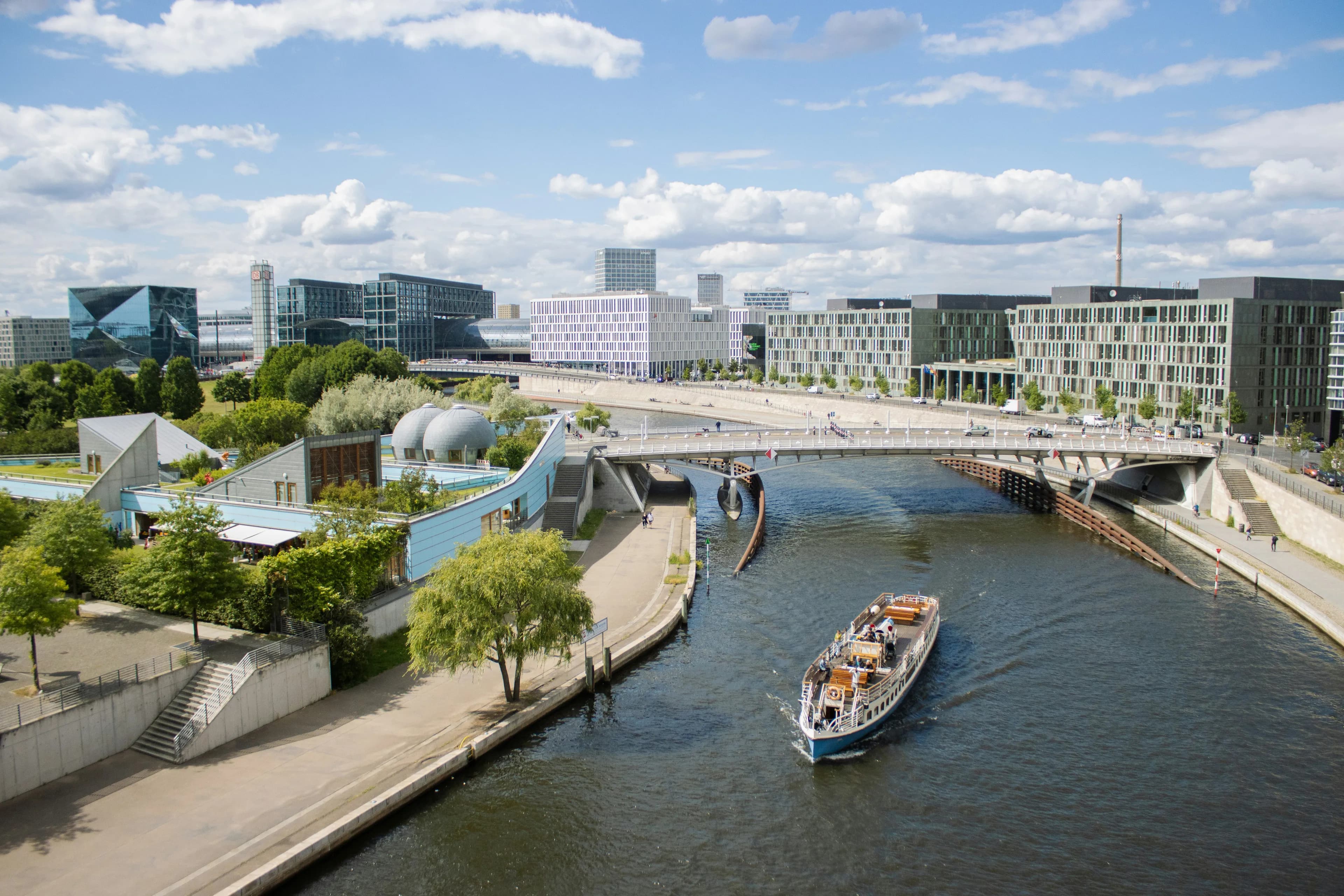 Spreeufer und Media Spree – arbeiten am Wasser