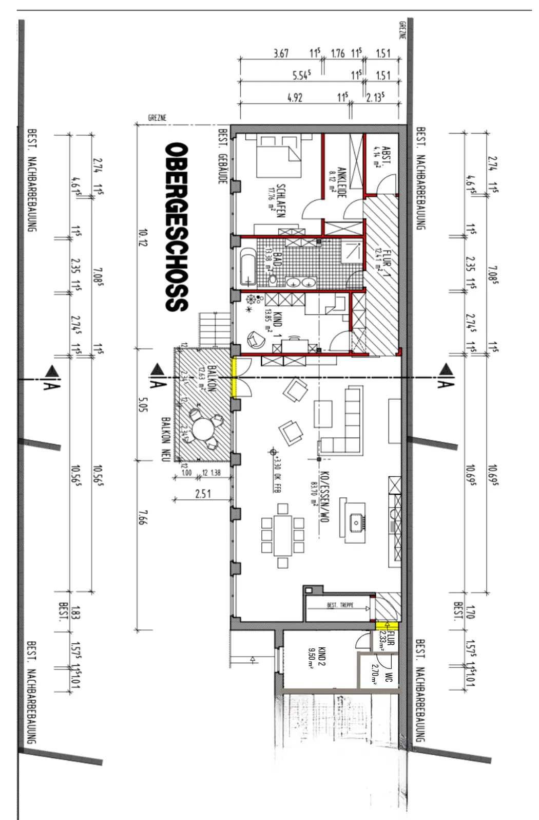 Entdecken Sie den Grundriss dieses besonderen Lofts