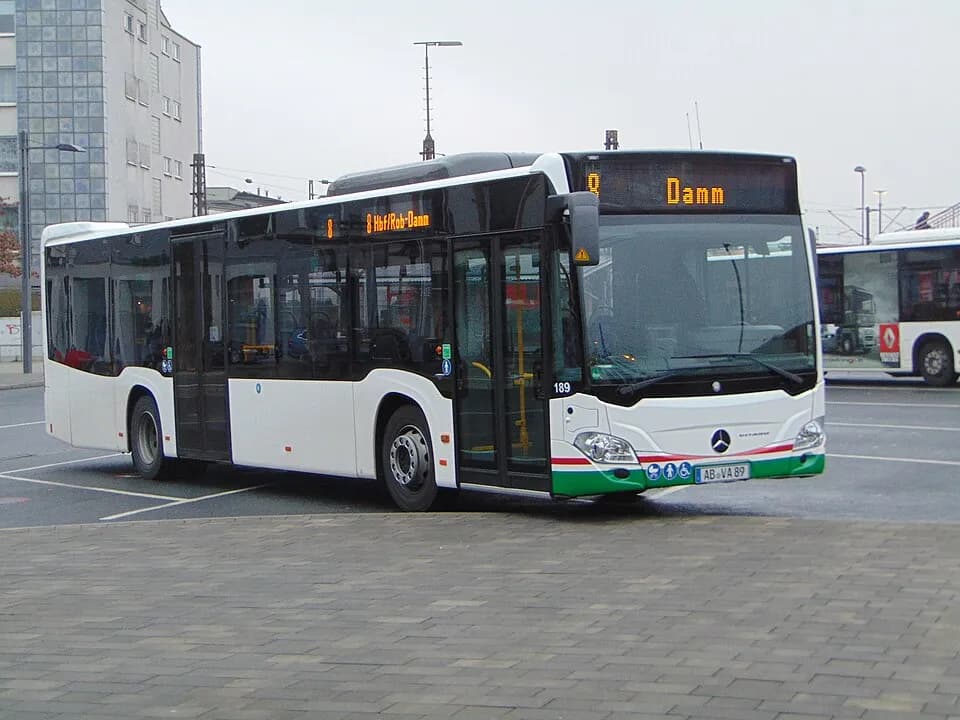 Mit dem Stadtbus nach Aschaffenburg